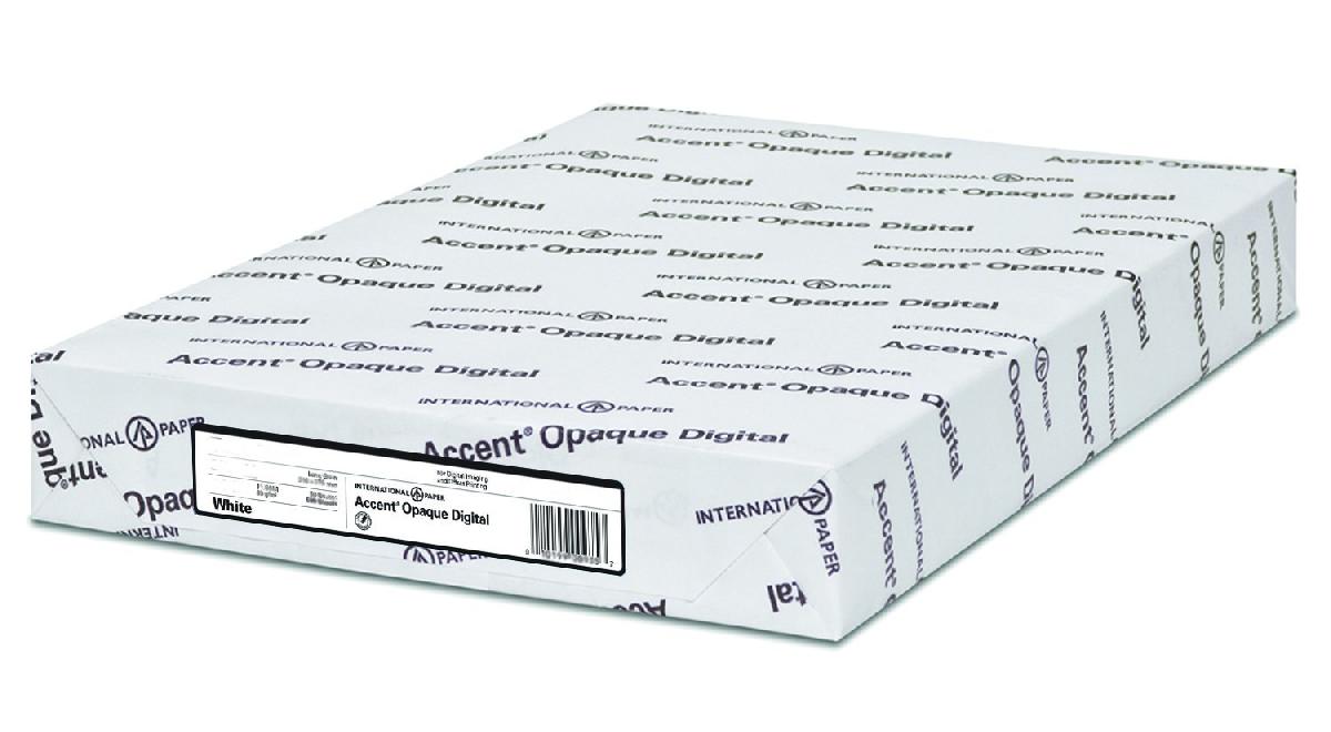 Accent Opaque White Smooth 60 lb. Text 8.5x11 in. 500 Sheets per Ream